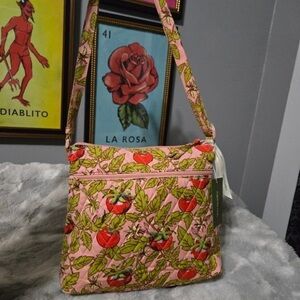 Floral Pink Crossbody Bag